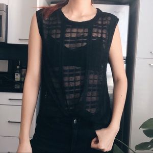 BCBG Sheer Top